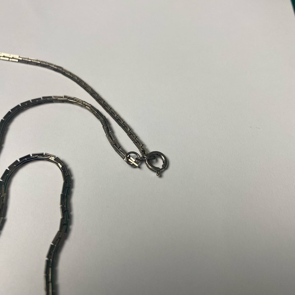 Men’s silver (color) flat link chain a wear anywhere necklace spring winter - Picture 4 of 6